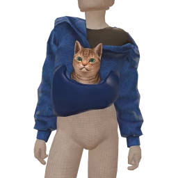 Yume Blue Cat Carrier Hoodie