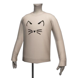Yume Catface Sweatshirt in White