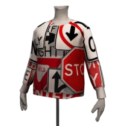 Street Signs Printed Sweatshirt