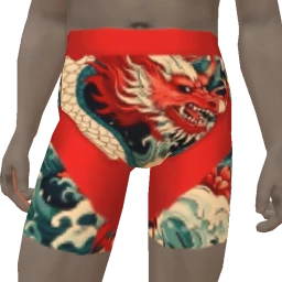 Yume Golden Dragon Print Boxers