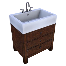 Cucumber Contemporary Sink and Cupboard