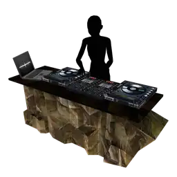 Cosmos Palm Retreat DJ Table - Interactive