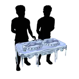 Cosmos Melting Chrome DJ Deck - Interactive