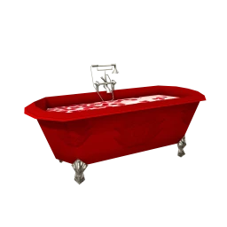 Parisian Rose Petal Bath Tub