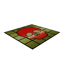 Fairytale First Dance Floor - Skulls - Green