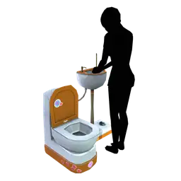 Loft Mobile Life Bathroom Unit (Wooden)