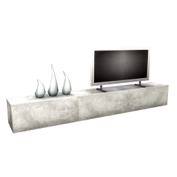 Minimalist Rockwork TV Unit