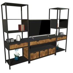 Loft Sylvan Exhibition TV Unit