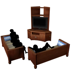 Luxe Vanderbilt Television and Sofas