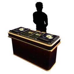 Luxe Sky High Lounge DJ Table - Interactive