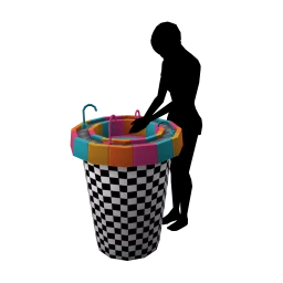 Mod Checkered Coffee Cup Sink