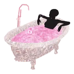 Mod Glitter Soak Glass Bathtub