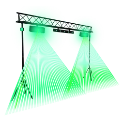 MOD Synthwave Laser Stage (Green)
