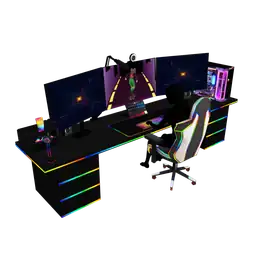 Mod Cyber Deck Gaming Setup - Interactive