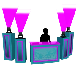 Decor Sun Down Lights Up DJ Booth - Interactive