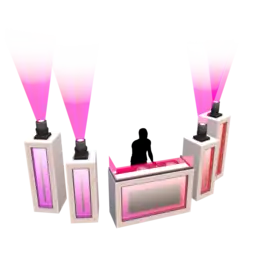 Neon DJ Booth - Interactive
