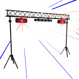 Party Laser Stage Lighting - Red, White & Blue