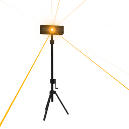 Party Laser Standing Light - Vivid Orange