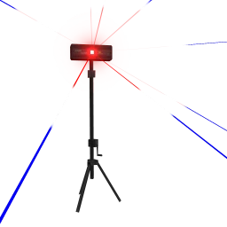 Party Laser Standing Light - Red, White & Blue