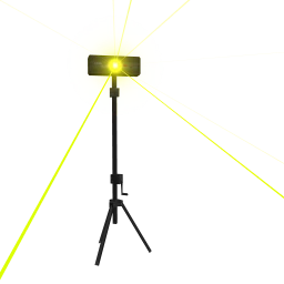 Party Laser Standing Light - Bright Yellow
