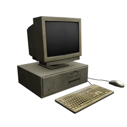 Chromatic Wave Retro Computer