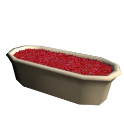 Bath with Rose Petals