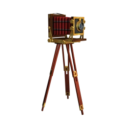 Vintage Camera on Tripod
