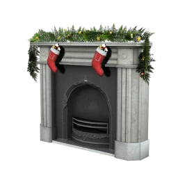 Cosy Decorated Fireplace