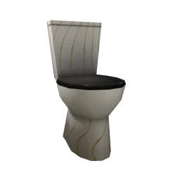 Black Hues Deco Toilet