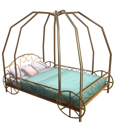 Amour Gilded Carriage Bed