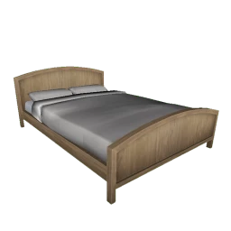 Essential Double Bed - Pine