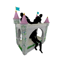 Cosmos One Up Pink Bunk Bed