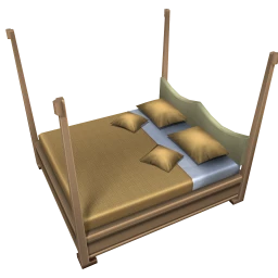 Caramel Four Poster Bed
