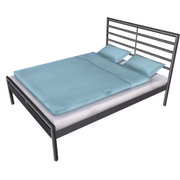Cool Blue Double Bed