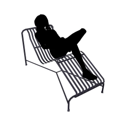 Loft Steel Fabricated Sun Lounger