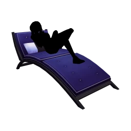 Luxe Deep Purple Lounger