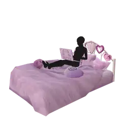 Mod Violet Embrace Bed - Interactive