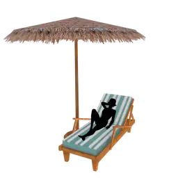 Mod Palm Breeze Sun Lounger Bed