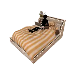 Water Mill Rustic Bed - Interactive