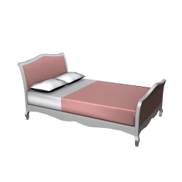 Chic Pink Double Bed