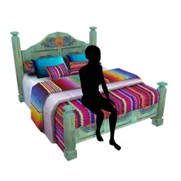 Wanderlust Day Of The Dead Colourful Double Bed
