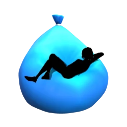 Big Balloon Bean Bag (Blue)