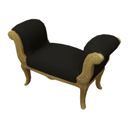 Baroque Bordeaux Bench - Dark