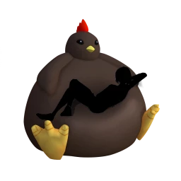 Big Chick Bean Bag (Brown)