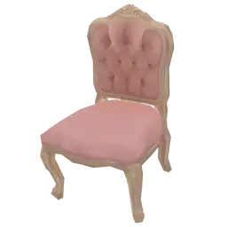 Cosmos Blush Velvet Tufted Chair