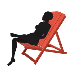 Cosmos Yarned Together Orange Sun Lounger