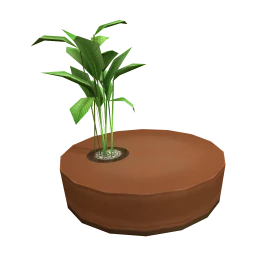 Round Planter Seat - Walnut