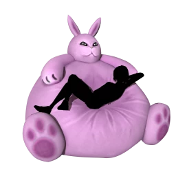 Big Bunny Bean Bag (Pink)