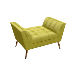 Response Fabric Ottoman In Wheatgrass 