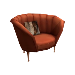 Loft Maple Velvet Armchair